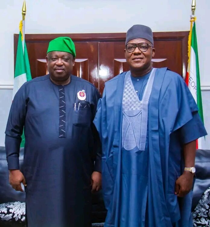 Governor Caleb Mutfwang of Plateau State and Yakubu Dogara